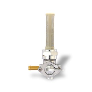 OEM Style Benzinhahn 90° links für Harley 75-06 chrom