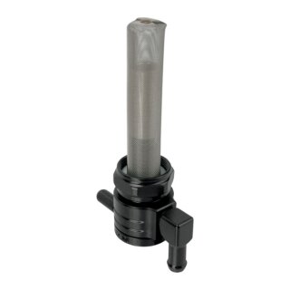GOLAN Click Slick 22mm Benzinhahn downward schwarz für Harley ab 1975