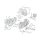 S&S o-ring, cylinder head / base. Viton rubber