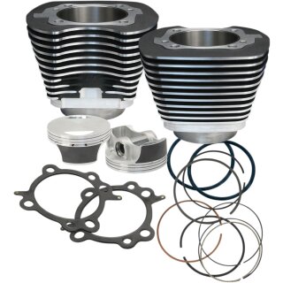 S&S 96-106cui Big Bore Kolben Zylinder Kit schwarz für Harley Twin Cam 96 06-17