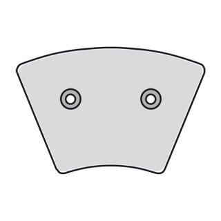 EBC, brake pad set. Organic