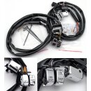 Chrom Lenkerarmaturen Schalter Kit für Harley Dyna Softail Sportster 07-13