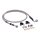 Goodridge brake line front, stainless clear coated