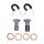 Goodridge brake line front, stainless clear coated