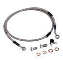 Goodridge brake line front, stainless clear coated