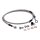 Goodridge brake line front, stainless clear coated