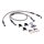 Goodridge brake line rear, stainless clear coated