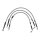 Goodridge brake line front, stainless clear coated