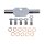 Goodridge brake line front, stainless clear coated