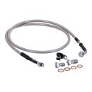 Goodridge brake line front, stainless clear coated