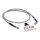 Goodridge brake line front, stainless clear coated