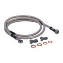 Goodridge brake line front, stainless clear coated