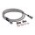 Goodridge brake line front, stainless clear coated
