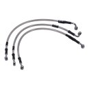 Goodridge brake line front, stainless clear coated