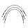 Goodridge brake line front, stainless clear coated