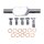 Goodridge brake line front, stainless clear coated