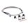 Goodridge brake line front, stainless clear coated