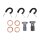 Goodridge brake line front, stainless clear coated