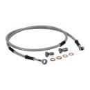 Goodridge brake line front, stainless clear coated