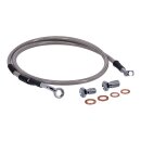 Goodridge brake line front, stainless clear coated