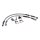 Goodridge brake line rear, stainless clear coated