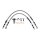 Goodridge brake line rear, stainless clear coated