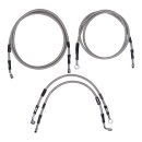 Goodridge brake line front, stainless clear coated
