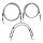 Goodridge brake line front, stainless clear coated