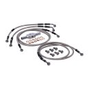Goodridge brake line front, stainless clear coated