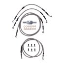Goodridge brake line front, stainless clear coated
