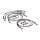 Goodridge brake line front, stainless clear coated