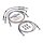 Goodridge brake line front, stainless clear coated