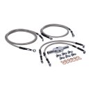 Goodridge brake line front, stainless clear coated