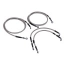 Goodridge brake line front, stainless clear coated