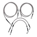 Goodridge brake line front, stainless clear coated