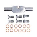 Goodridge brake line front, stainless clear coated