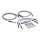 Goodridge brake line front, stainless clear coated
