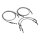 Goodridge brake line front, stainless clear coated
