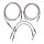 Goodridge brake line front, stainless clear coated