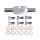 Goodridge brake line front, stainless clear coated