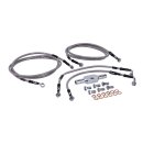 Goodridge brake line front, stainless clear coated