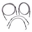 Goodridge brake line front, stainless clear coated