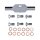 Goodridge brake line front, stainless clear coated