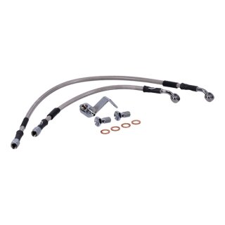Goodridge brake line rear, stainless clear coated