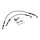 Goodridge brake line rear, stainless clear coated