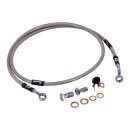 Goodridge brake line front, stainless clear coated