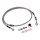 Goodridge brake line front, stainless clear coated