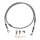 Goodridge brake line front, stainless clear coated