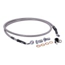 Goodridge brake line front, stainless clear coated