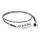 Goodridge brake line front, stainless clear coated